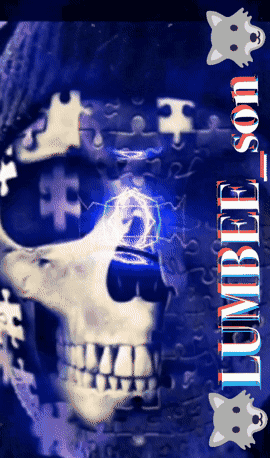 a picture of a skull with puzzle pieces on it and the words humblie son on the bottom