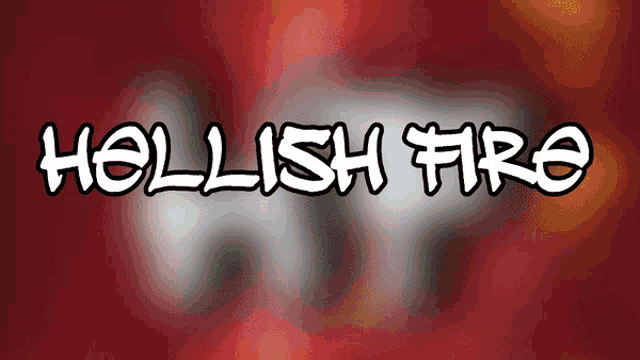 a red background with hollish fire written in white letters