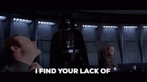 Star Wars Darth Vader GIF - Star Wars Darth Vader I Find Your Lack Of Literal Grammatical Historical Disturbing GIFs