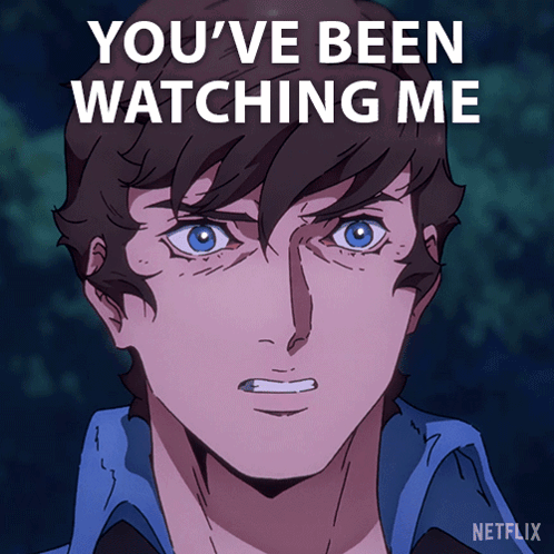 You'Ve Been Watching Me Richter Belmont GIF - You'Ve Been Watching Me Richter Belmont Edward Bluemel GIFs