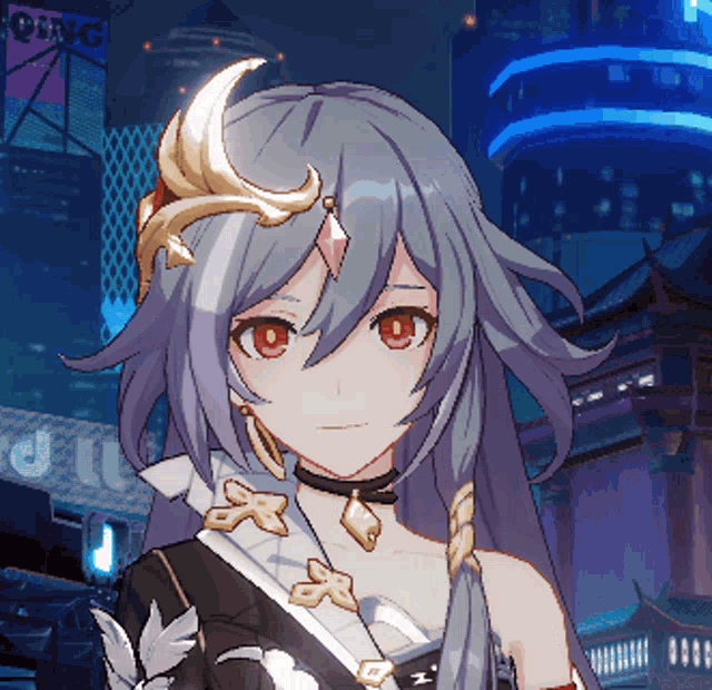 a close up of a girl 's face with a sign in the background that says young