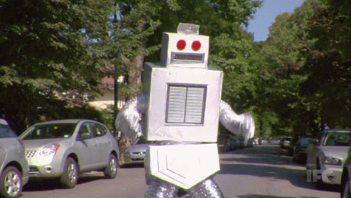 Happy Hump Day Robot GIF - Pelvicthrust Robot GIFs