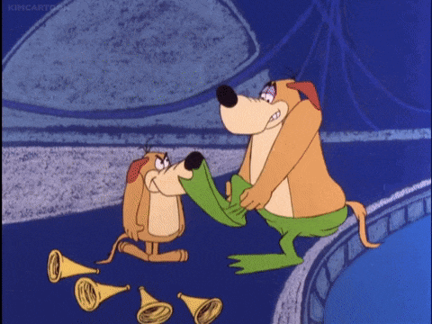 a cartoon of a dog and a frog with the words kimcartoon on the bottom right corner