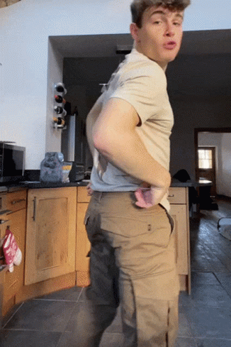 Showing Off Booty Male Butt GIF
