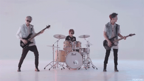 Seventeen Drums And Guitar GIF - Seventeen Drums And Guitar Dk GIFs