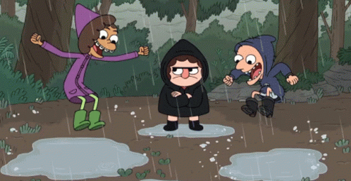 Playing In The Rain Clarence GIF