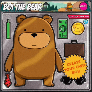 a boi the bear toy that allows you to create your own