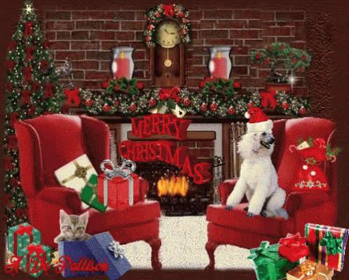 Merry Christmas Poodle GIF - Merry Christmas Poodle Love GIFs