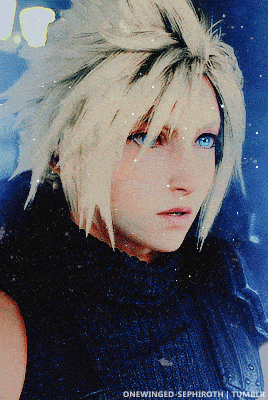 a close up of a person 's face with the words onewinged-sephiroth tumblr below it