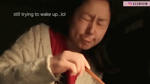 Eating Still Trying To Wake Up GIF - Eating Still Trying To Wake Up Lol GIFs