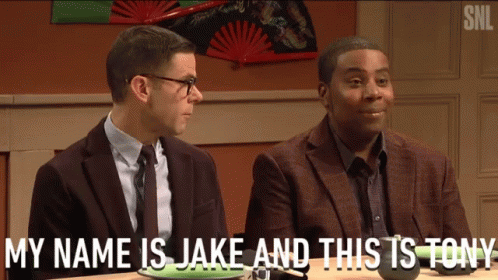 My Name Is Jake This Is Tony GIF - My Name Is Jake This Is Tony Introduction GIFs