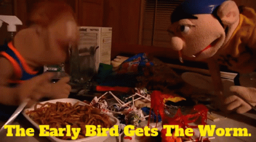Sml Makes Bad Decisions Guy GIF - Sml Makes Bad Decisions Guy The Early Bird Gets The Worm GIFs