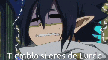 a picture of a person with the words tiembla si eres de lurde