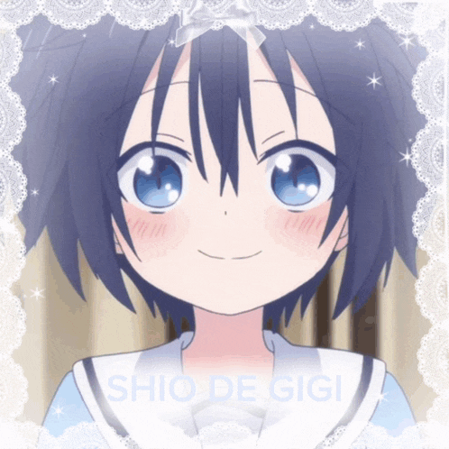 a picture of a girl with the name shio de gigi
