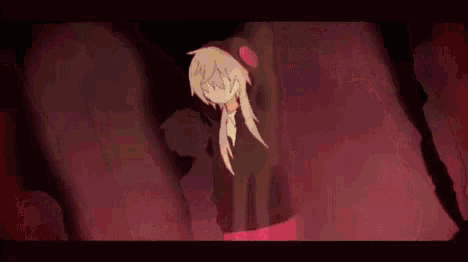 a girl is standing in a dark room with the words `` hateful glares floated around me '' written above her .