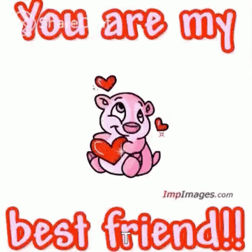 You Are My Best Friend Hearts GIF - You Are My Best Friend Hearts Thinking Of You GIFs