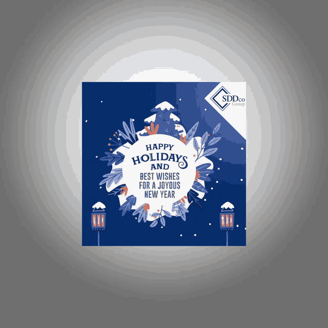 a happy holidays and best wishes for a joyous new year poster