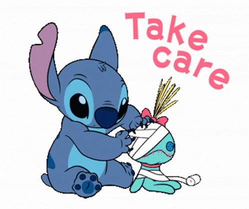 Take Care Stitch GIF