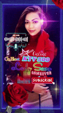 a picture of a woman with the words online ktv 500 lady savo gameover subscribe