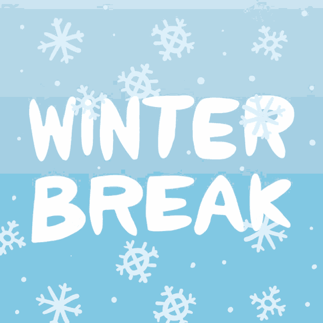 Winter Break Snow GIF