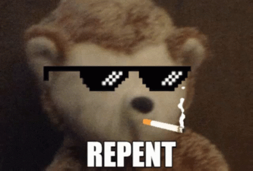 Repent Thug Life GIF - Repent Thug Life Monkey GIFs