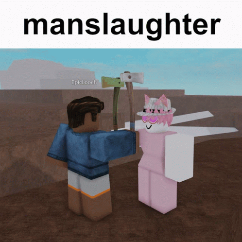 Roblox Manslaughter GIF - Roblox Manslaughter Kill GIFs