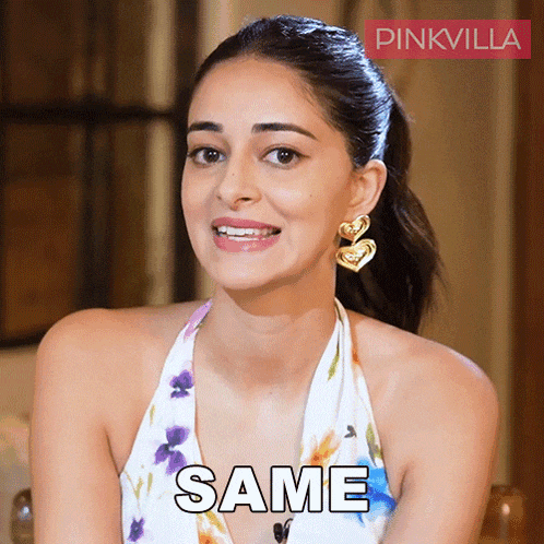 a woman with a ponytail is smiling and the word same is on the bottom