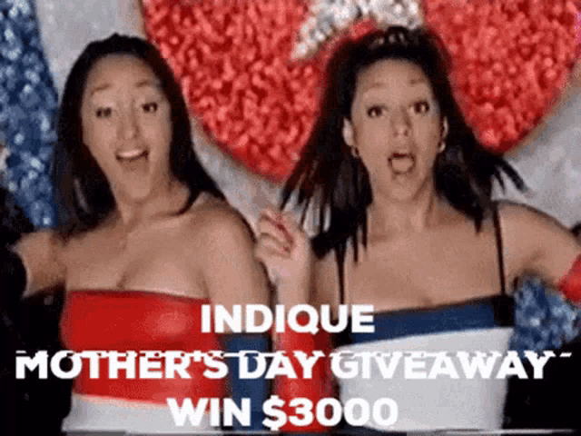 a mother 's day giveaway is being advertised by indique