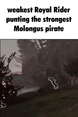 weakest royal rider punching the strongest molongus pirate