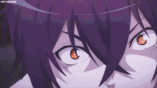 a close up of a person 's eyes with the words sayyuvajane below