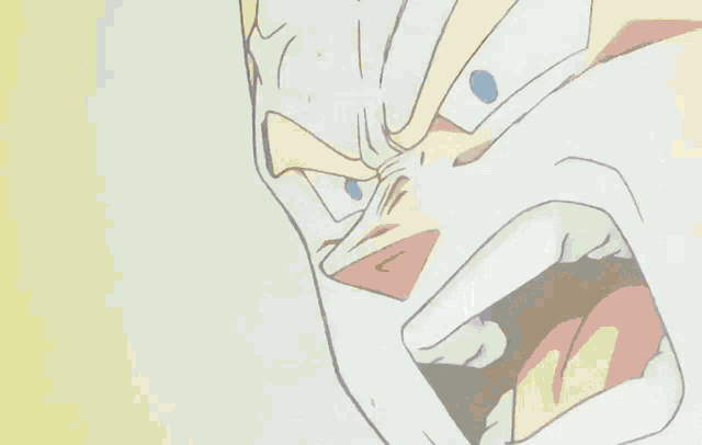 a cartoon character is flying through the air with a yellow light coming out of his hand