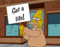 Get A Life GIF - The Simpsons Grandpa Abe Protest GIFs