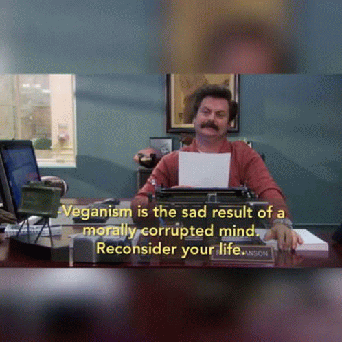 Ron Swanson Vegan GIF - Ron Swanson Vegan GIFs
