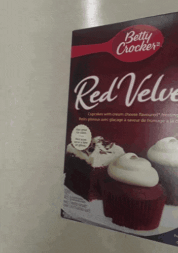 Betty Crocker Red Velvet Cupcake Mix GIF - Betty Crocker Red Velvet Cupcake Mix Cupcake Mix GIFs