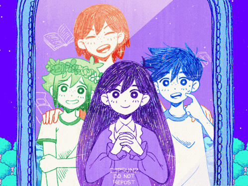 a drawing of a group of anime characters with the words do not repost on the bottom