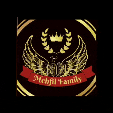 a gold medal with wings and a crown on it that says ' mehdi family ' on it