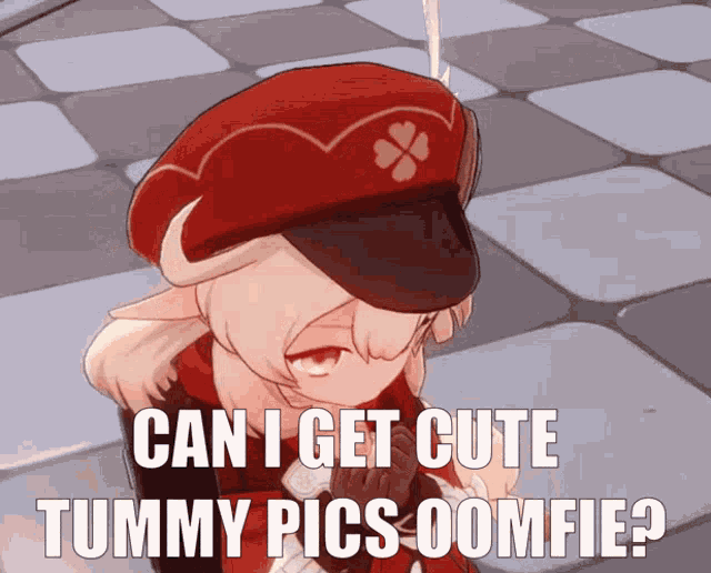 Can I Get Cute Tummy Pics Oomfie Oomfie GIF - Can I Get Cute Tummy Pics Oomfie Oomfie Klee GIFs