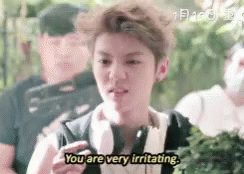 Luhan You Are Very Irritating GIF - Luhan You Are Very Irritating Mad GIFs