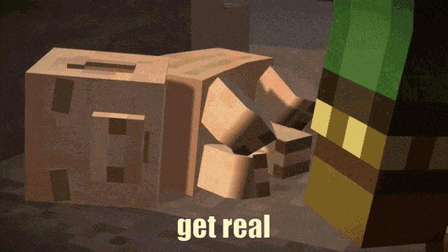 Get Real Minecraft GIF - Get Real Minecraft Minecraft Story Mode GIFs