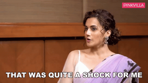 That Was Quite A Shock For Me Taapsee Pannu GIF - That Was Quite A Shock For Me Taapsee Pannu Pinkvilla GIFs