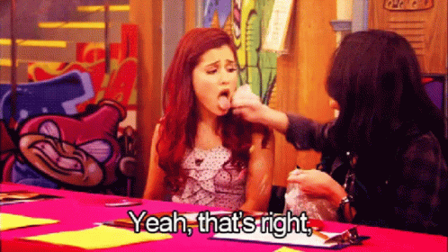 Yeah Thats Right Ariana Grande GIF - Yeah Thats Right Ariana Grande Food GIFs