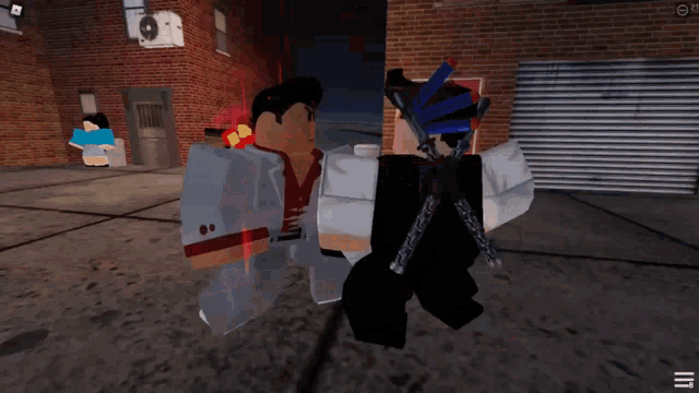 a screenshot of a video game shows a man in a tuxedo kicking another man