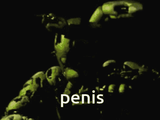 a picture of a cartoon character with the word penis written on it