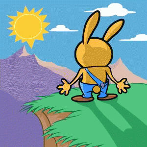 Rabbit Hola GIF - Rabbit Hola Sun GIFs