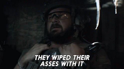 They Wiped Their Asses With It Sonny Quinn GIF - They Wiped Their Asses With It Sonny Quinn Seal Team GIFs