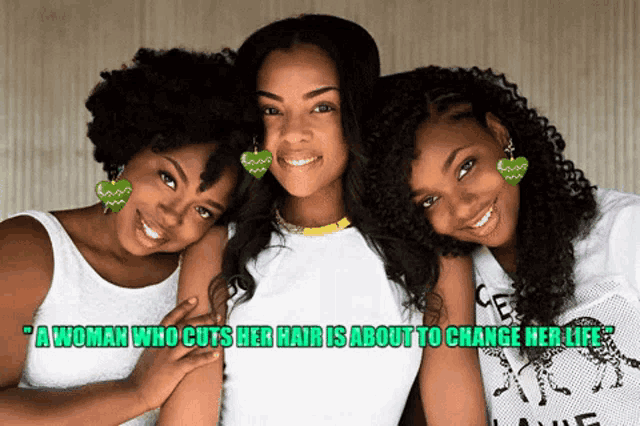 a woman who cuts her hair about to change her life