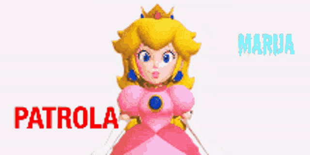 a pixel art of princess peach with the words " ho zna taj uziva " and " marija " behind her