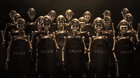 Police Skeletons GIF - Police Skeletons GIFs