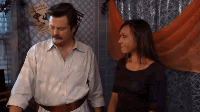 Parks And Rec Ron Swanson GIF - Parks And Rec Ron Swanson Love It GIFs