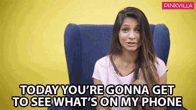 Today Youre Gonna Get To See Whats On My Phone Tanishaa Mukerji GIF - Today Youre Gonna Get To See Whats On My Phone Tanishaa Mukerji Pinkvilla GIFs